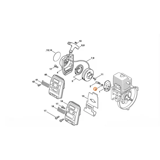 STIHL  Sprężyna ramieniowa 0000 998 0612